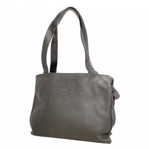 Chanel tote bag, lambskin, brown, for women